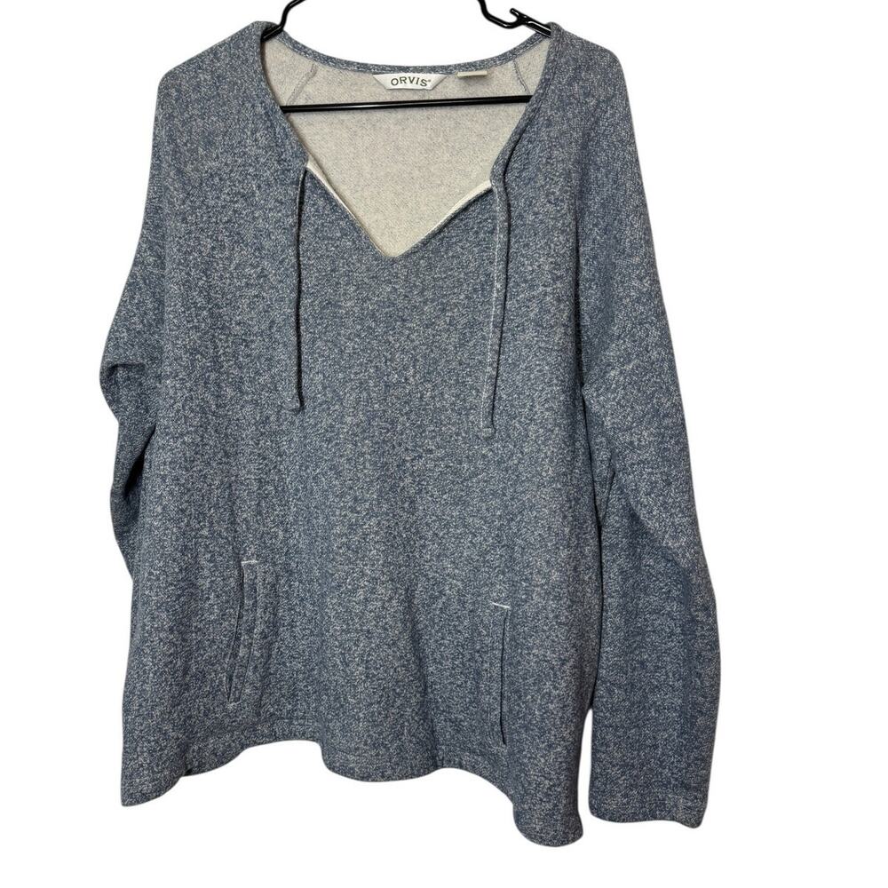 ORVIS Blue Pullover Sweatshirt Women's XL